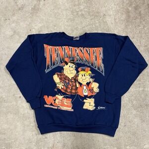 Vintage University Tennessee Volunteers Crewneck‎ Sweatshirt Large Flintstones